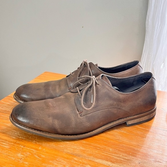 John Varvatos Lace Up Leather Oxford Smooth Toe - Picture 3 of 13